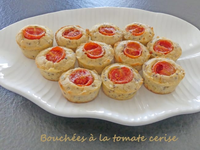 Bouchées apéritives à la tomate cerise