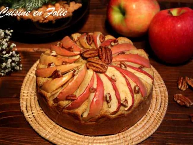 Gâteau aux pommes sans sucre ajouté