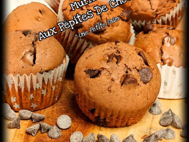 Muffins Aux Pépites De Chocolat bien moelleux