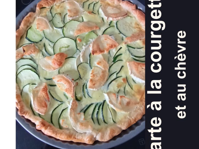 Tarte à la courgette et au fromage de chèvre