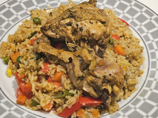 Arroz con pollo ou riz au poulet