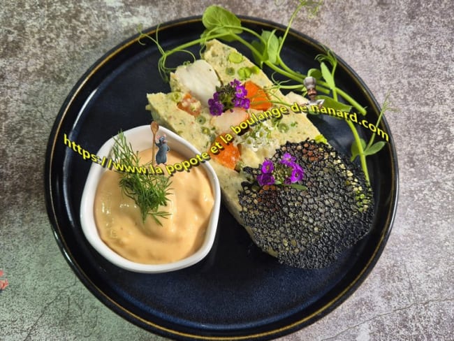 Terrine de lotte aux légumes pour une entrée qui fait son effet !