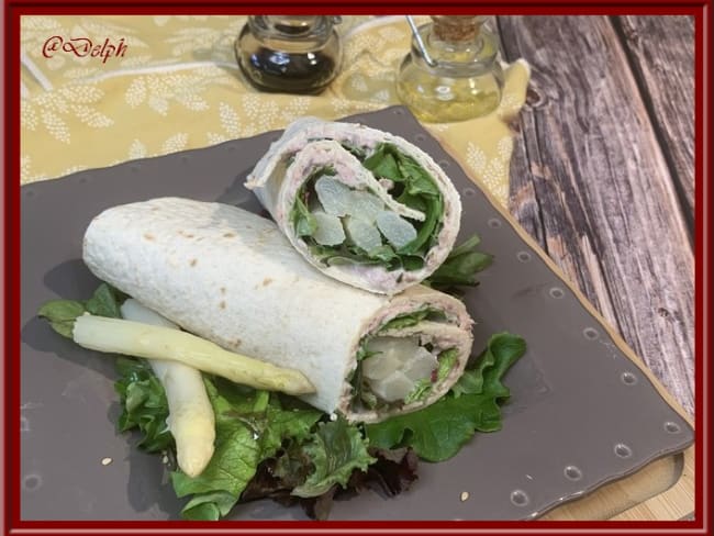 Wraps aux asperges et thon