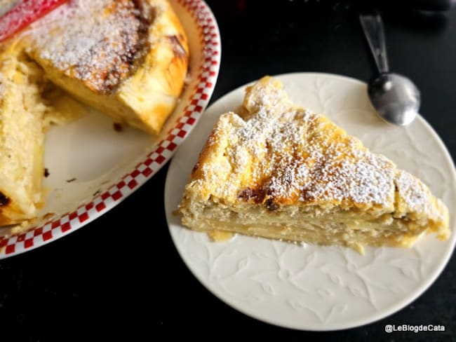 Tarte feuilletée aux pommes et au fromage blanc