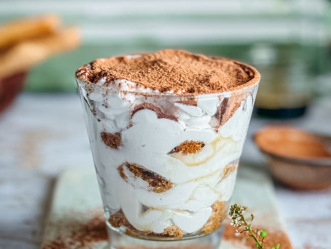 Tiramisu végétal et sans gluten