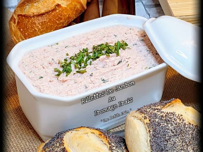 Rillettes de jambon au fromage frais