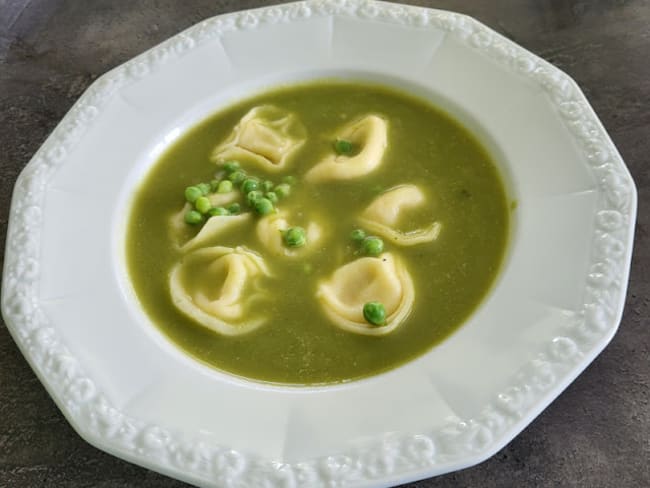 Tortellini aux petits pois frais