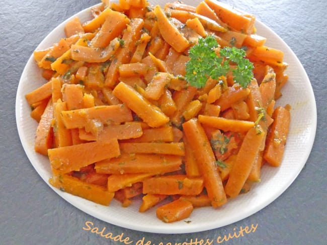 Salade de carottes cuites toute simple