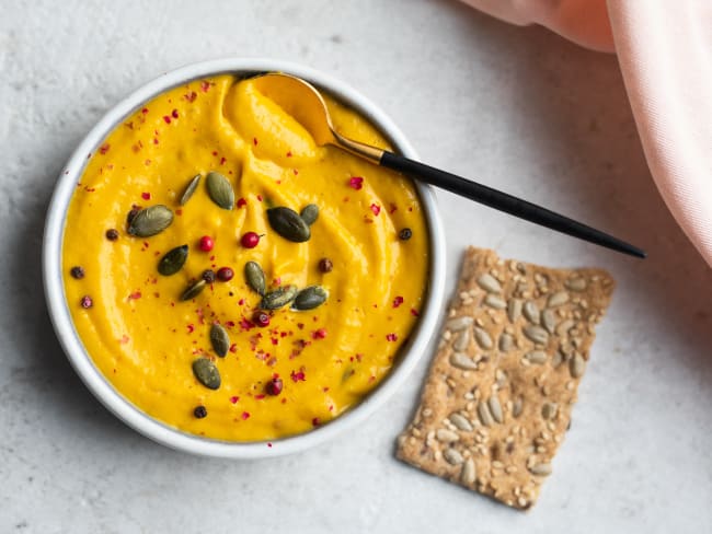 Crème de carotte au cumin pour l'apéritif ou en mise en bouche