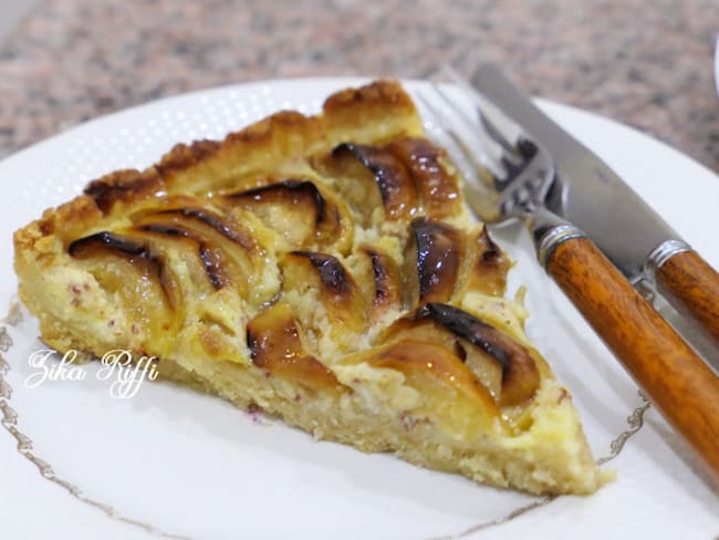 TARTE AUX POMMES - CRÈME AUX AMANDES ET MIEL PUR