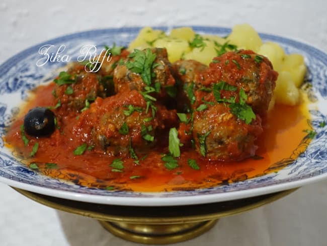 Kefta sardines au boulghour et sa fondue de tomates