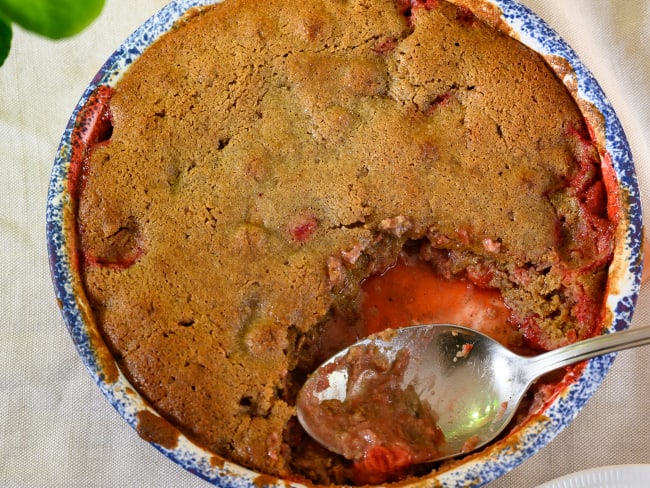 Cobbler aux fraises sans gluten