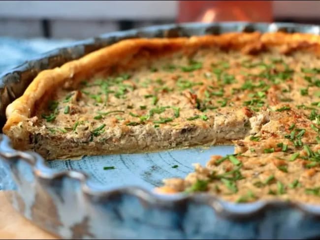 Tarte salée aux sardines à l'huile