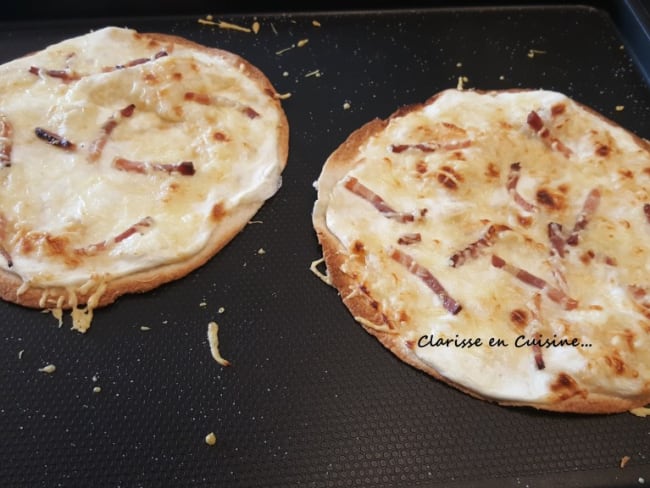 Galettes express goût tarte flambée pour l'apéro