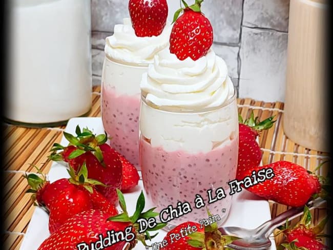 Pudding de chia à la fraise