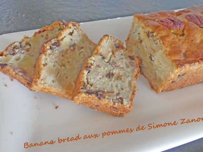 Banana bread aux pommes et noix de pécan de Simone Zanoni