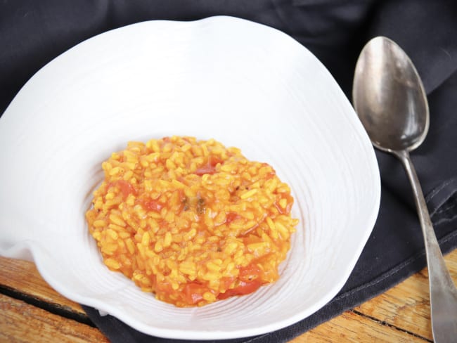 Risotto au safran pour accompagner viande ou poisson grillé