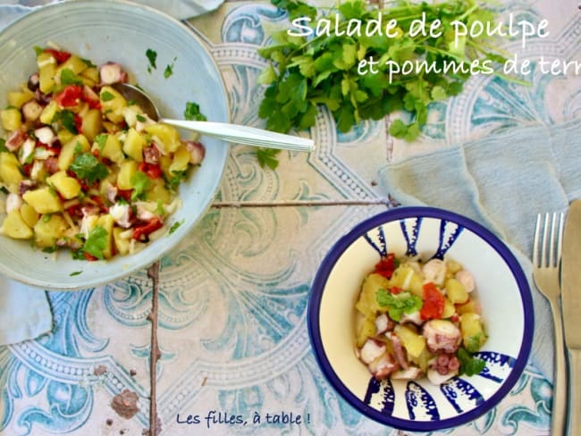 Salade de poulpe et pommes de terre à la portugaise idéale pour l'été