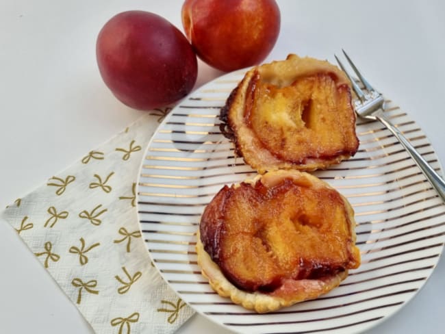 Mini-tatins express aux nectarines