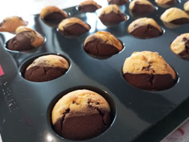 Les minis muffins marbrés