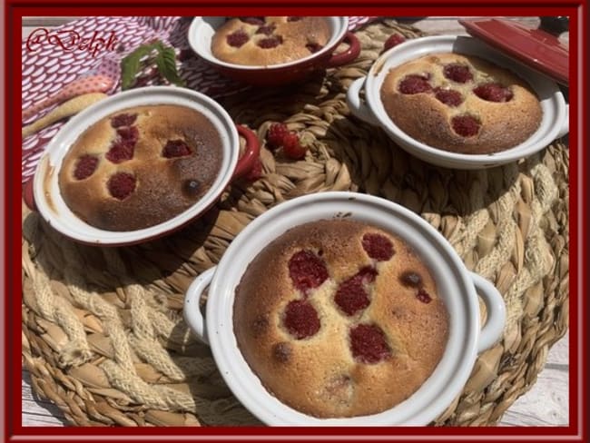 Gratin de framboises du jardin à la crème d’amande