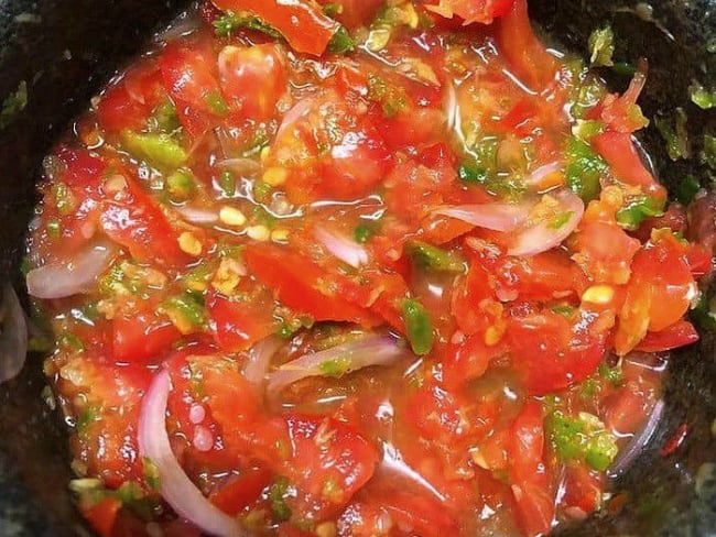 Rougail tomate au gingembre