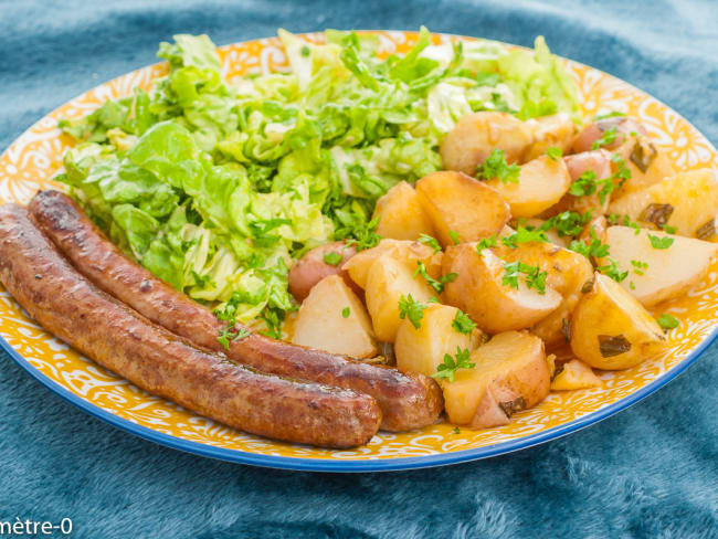 Merguez de boeuf aux pommes de terre nouvelles