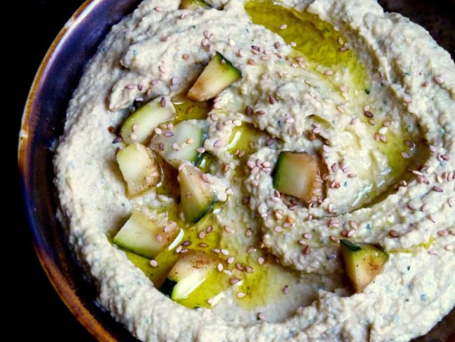 Houmous à  la courgette