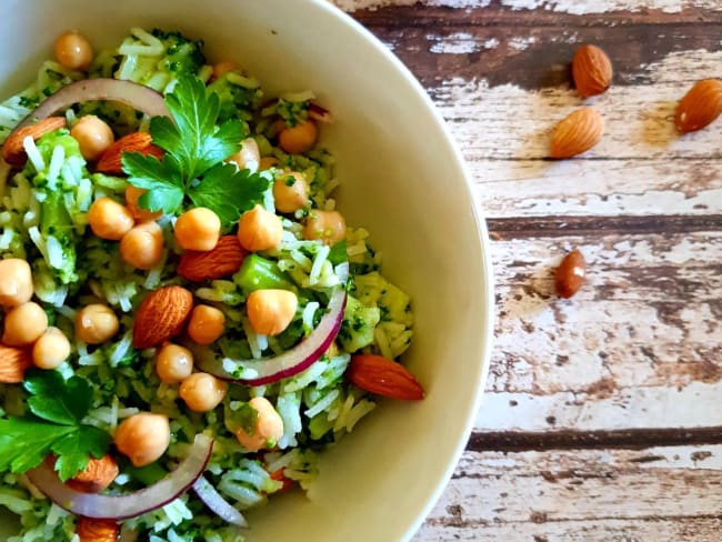 Salade de riz au brocoli