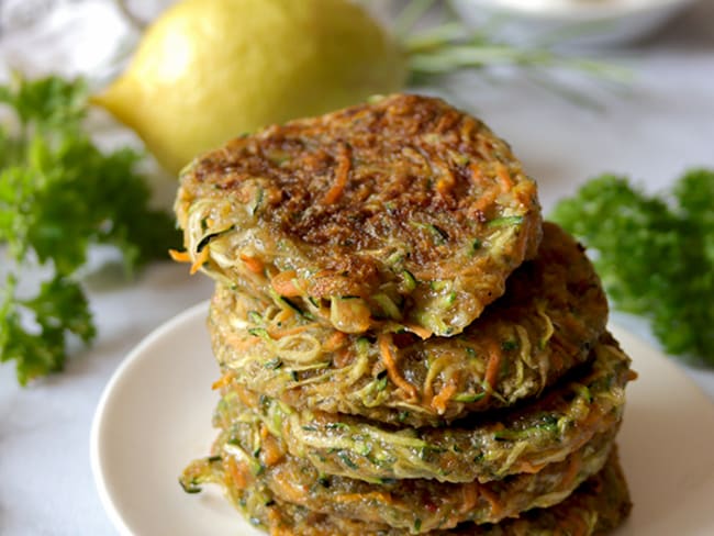 Galettes courgettes carottes