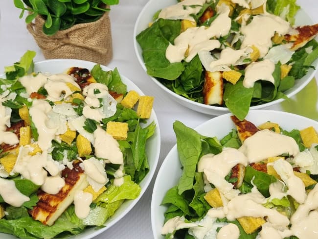 Salade césar végétarienne et sans gluten