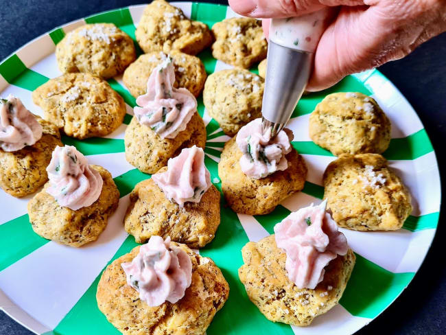 Cookies apéritif à garnir selon vos goûts