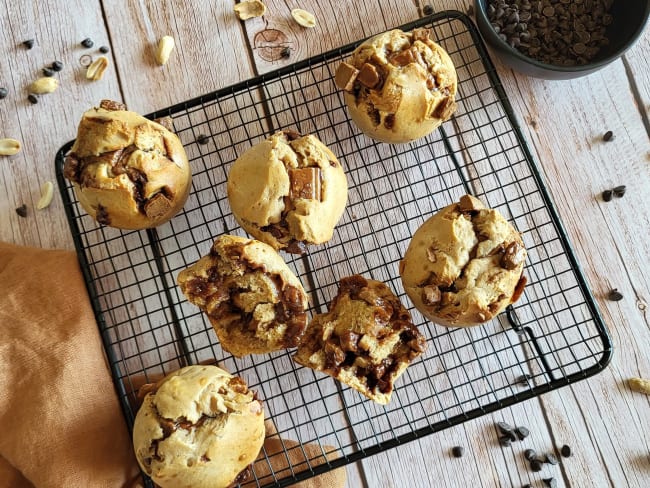 Muffins banane et beurre de cacahuète