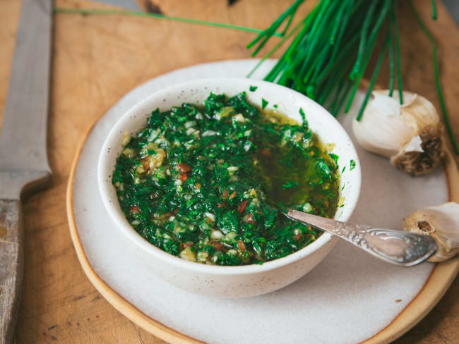 Sauce Chimichuri pour les viandes grillées