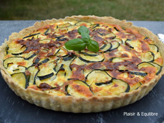 Tarte aux courgettes et à la feta