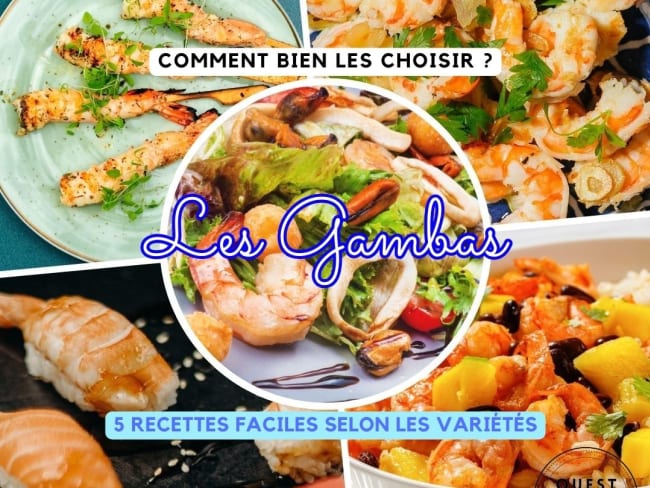 Gambas tigre noir grillées à l’ail et au persil