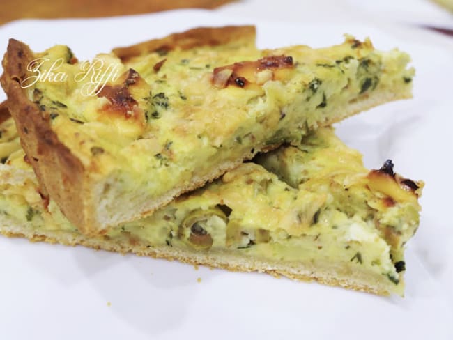 Quiche au thon, pomme de terre et fromage