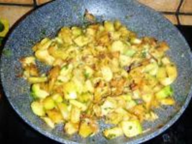 Poêlée de Courgettes au Curry