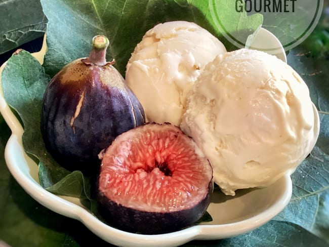 Glace au miel et à la feuille de figuier