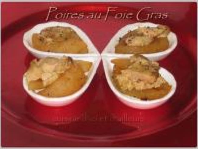 Poires au Foie Gras