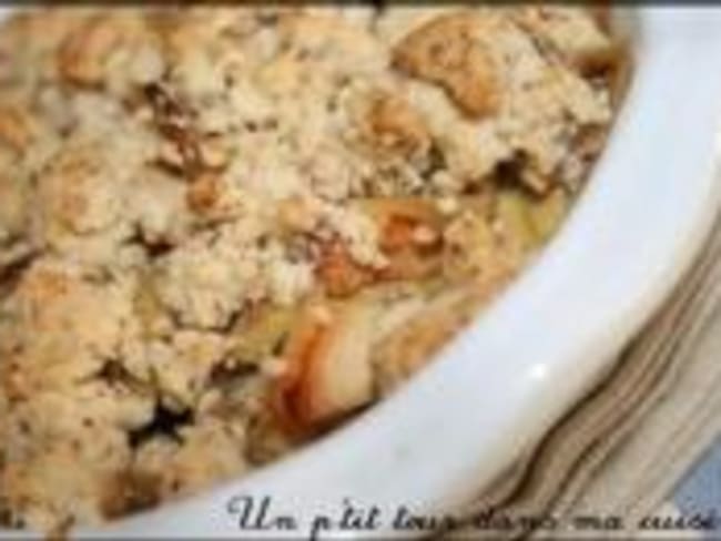 P'tit Crumble de Poulet aux Champignons, Noix et Noisettes