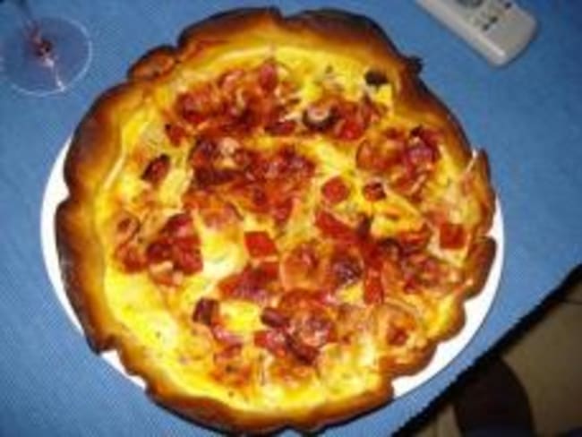 Quiche aux Poires, Chèvre et Jambon Cru