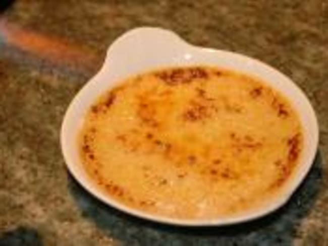 Ramequin de crème brûlée au foie gras