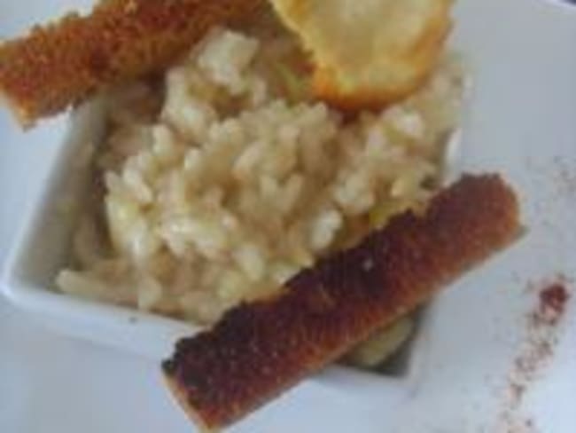 Risotto aux Pommes, Martini et Pain d'Épices