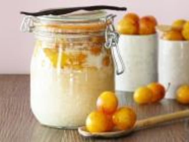 Riz au Lait d'Amande et Caramel de Mirabelles