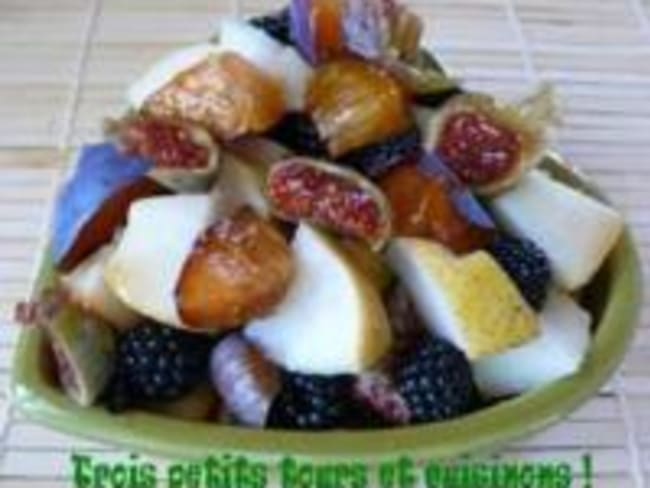 Salade de Fruits d'Automne au Sirop de Sureau