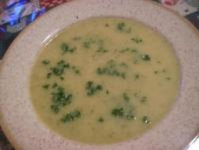 Soupe de Courgettes à la Vache qui Rit et au Curry