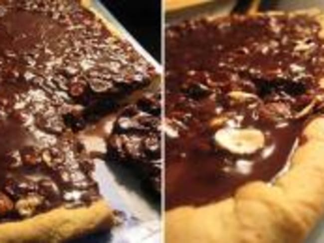 Tarte au Chocolat et aux Fruits Secs