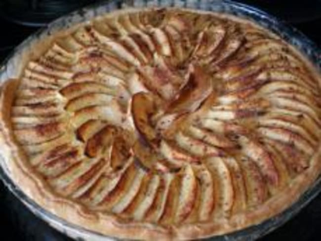 Tarte aux pommes et cannelle