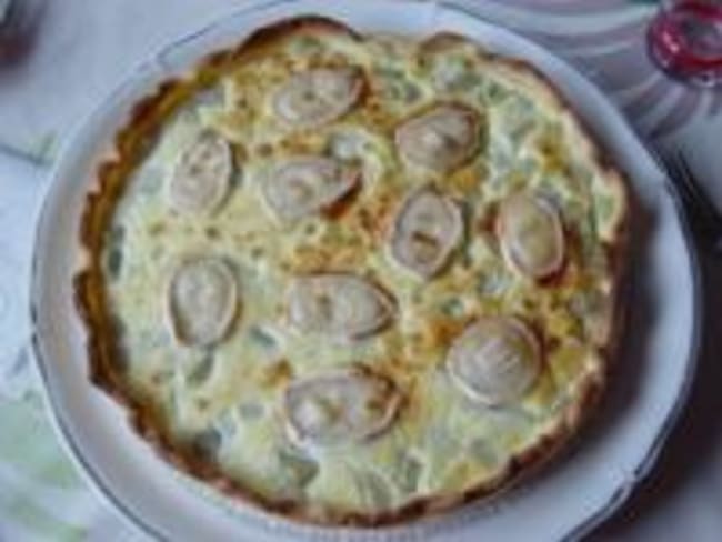 Tarte salée à la rhubarbe